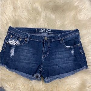 Rue 21 Jean Shorts With Lace on Pockets